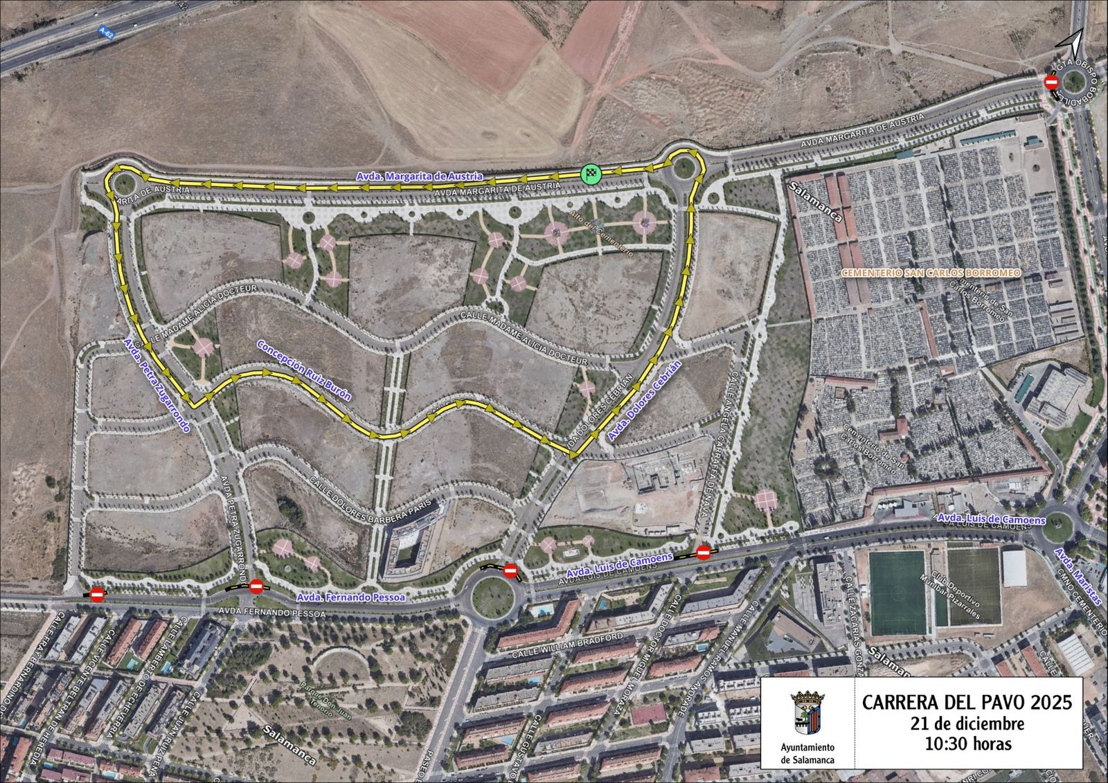 Cortes de tráfico Carrera del Pavo