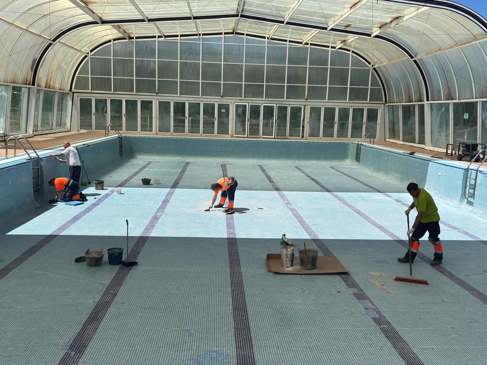 Preparación piscinas Alba de Tormes