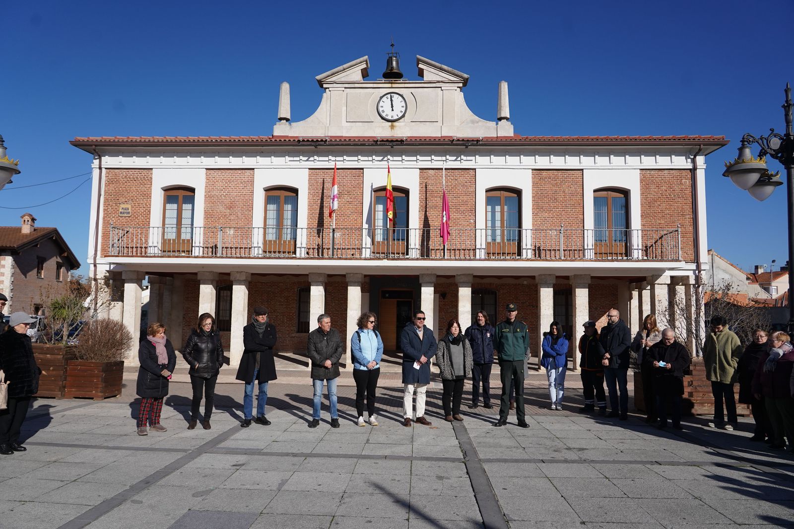 Minuto de silencio en Viana | Foto: Agencia ICAL