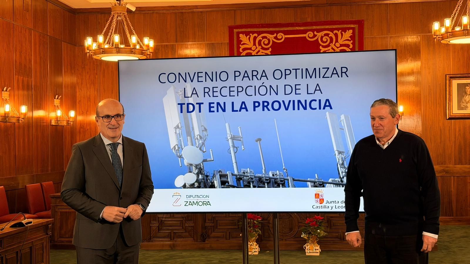 La Diputación y la Junta mejorarán la señal de la TDT en 13 repetidores de Zamora