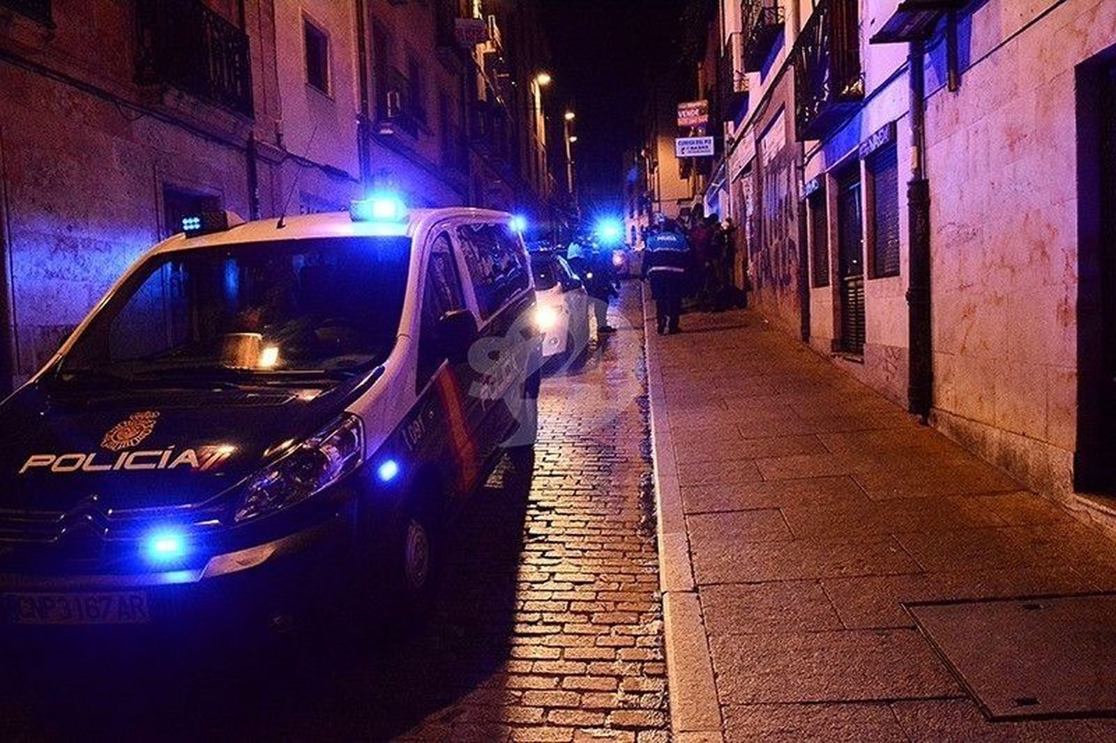 Policía Nacional en la plaza San Justo
