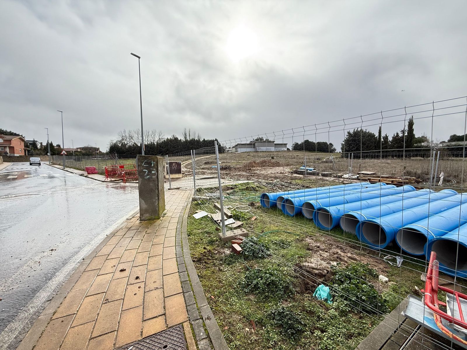 Obra conexión agua santa marta