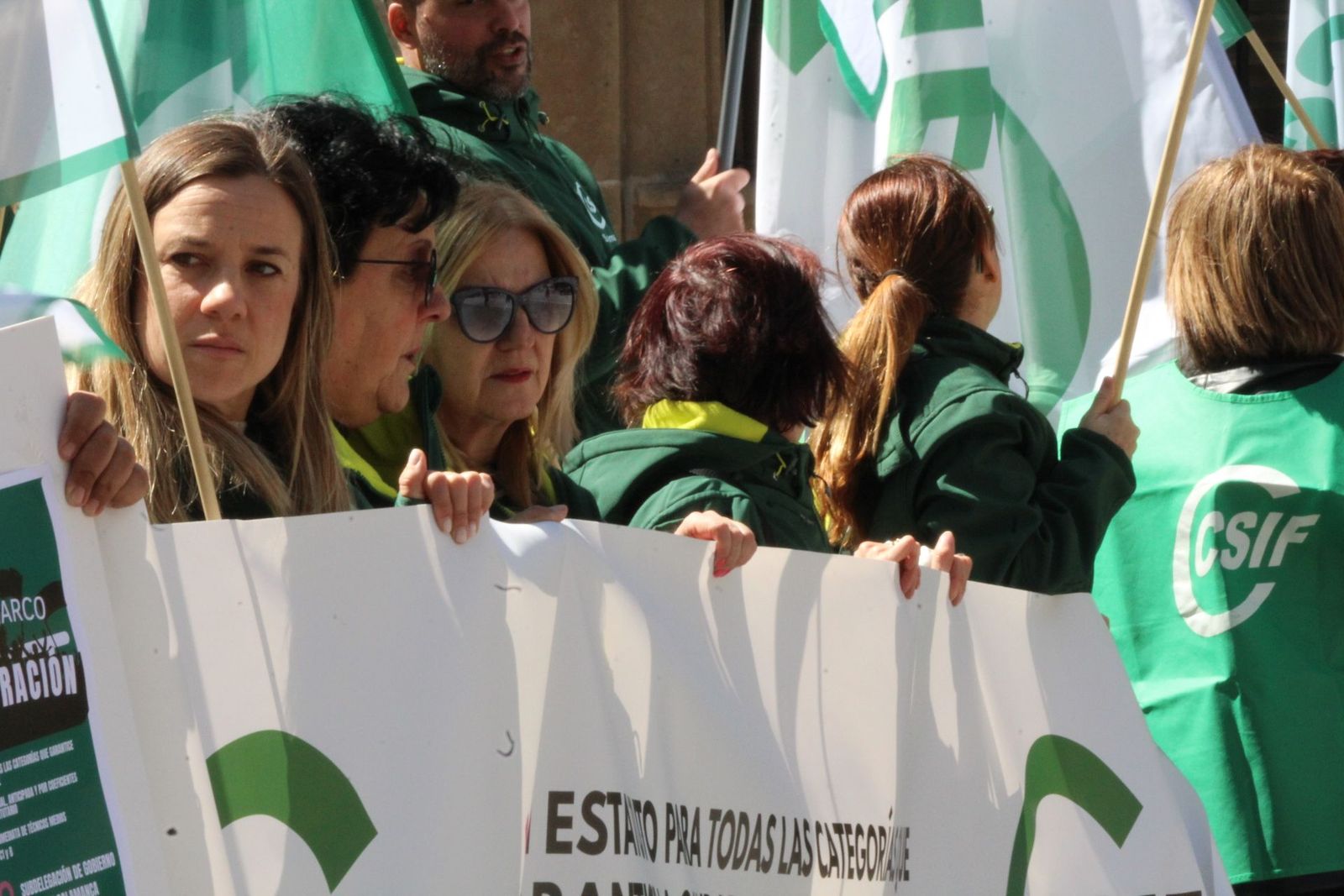 Movilización de CSIF en protesta por el estancamiento en las negociaciones del nuevo Estatuto Marco del personal sanitario y la falta de respuesta por parte del Ministerio de Sanidad