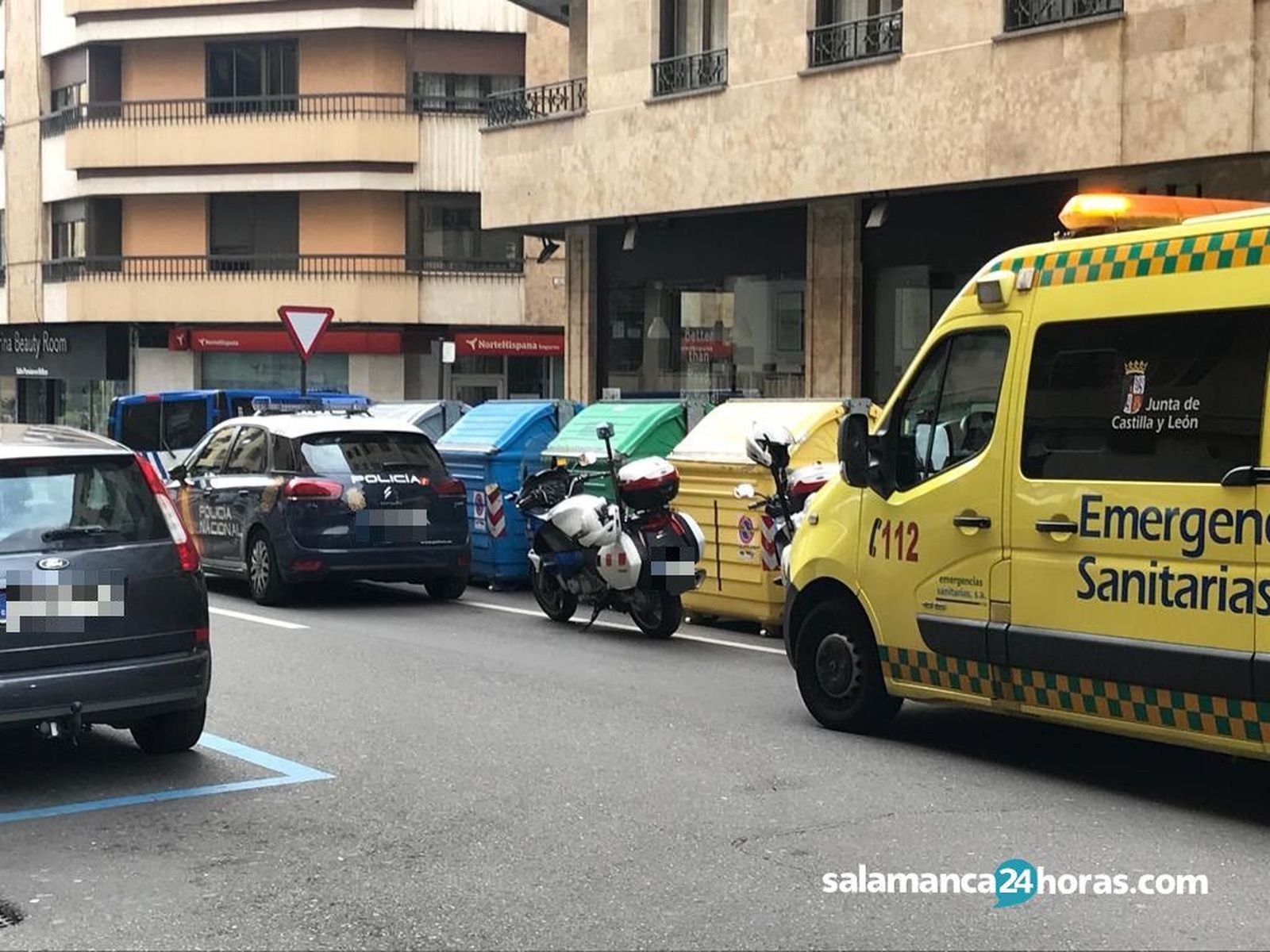 Ambulancia Policía Nacional Crespo Rascón