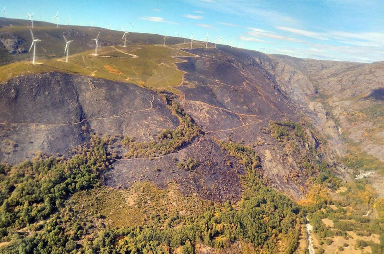 Incendio lubian octubre 2017