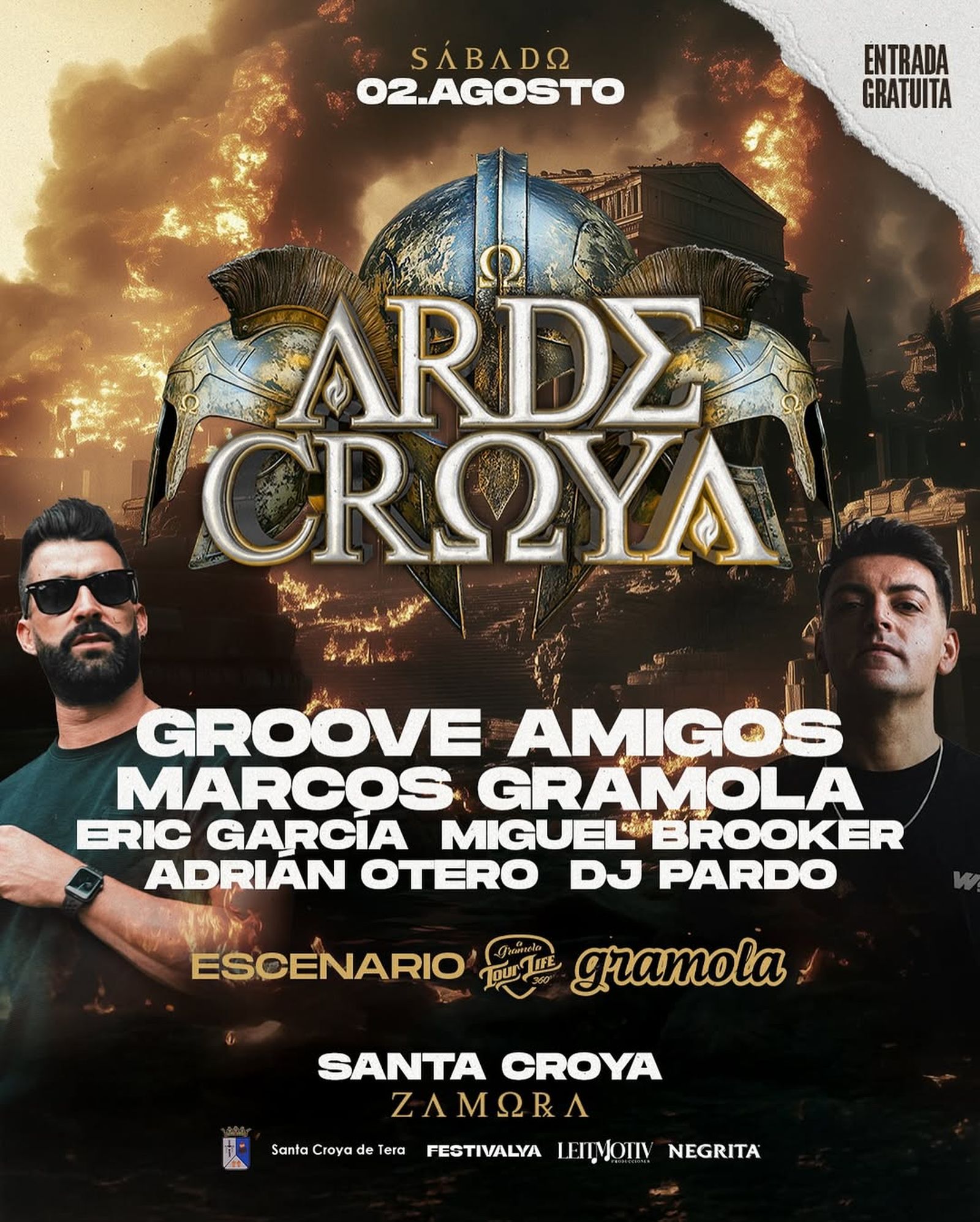 Cartel Arde Croya