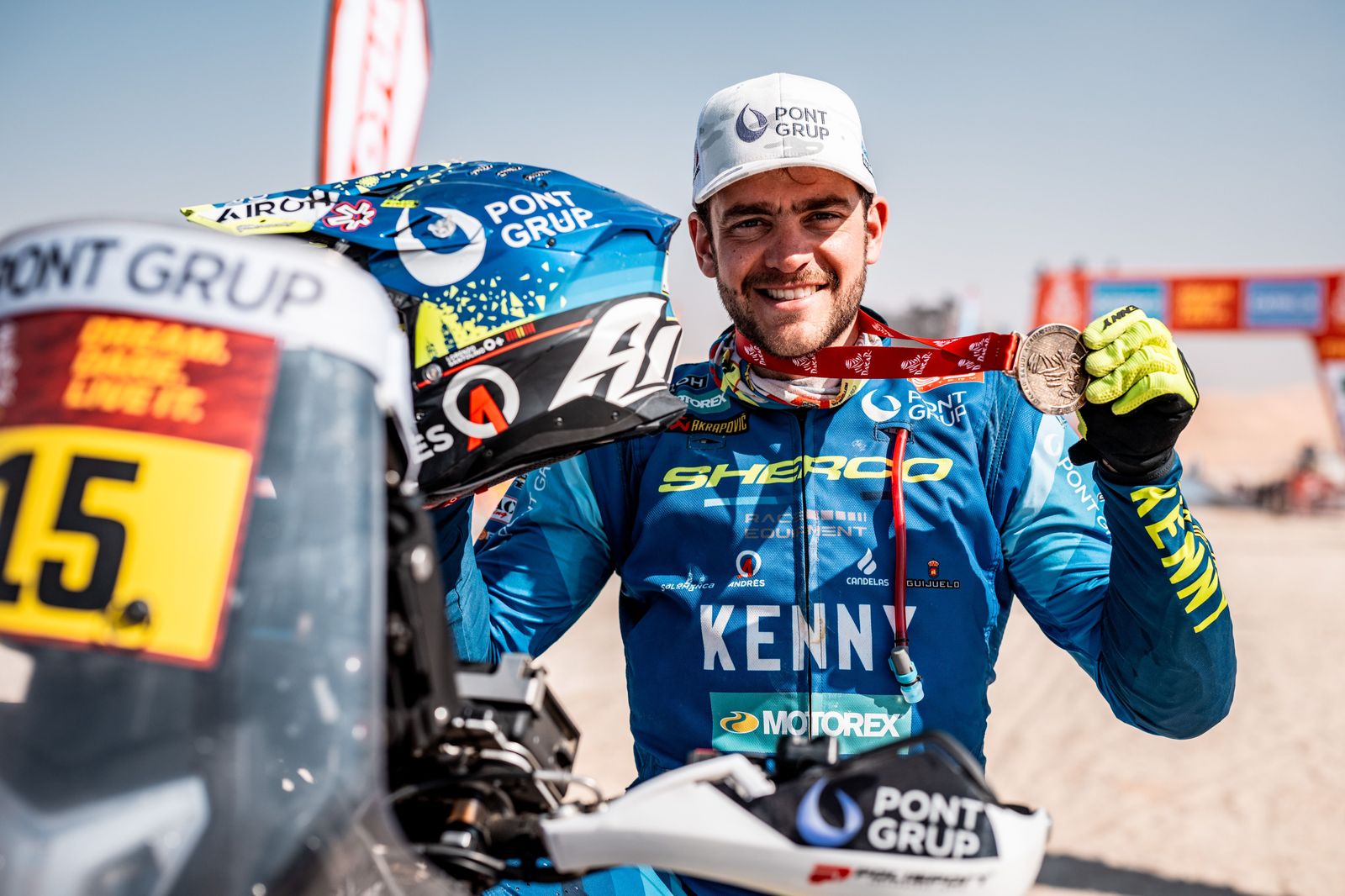 Lorenzo Santolino en el Dakar. Foto: Matteo Gebbia