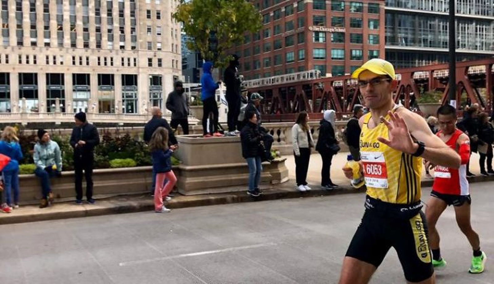 Julio César en el Maratón de Chicago 2019