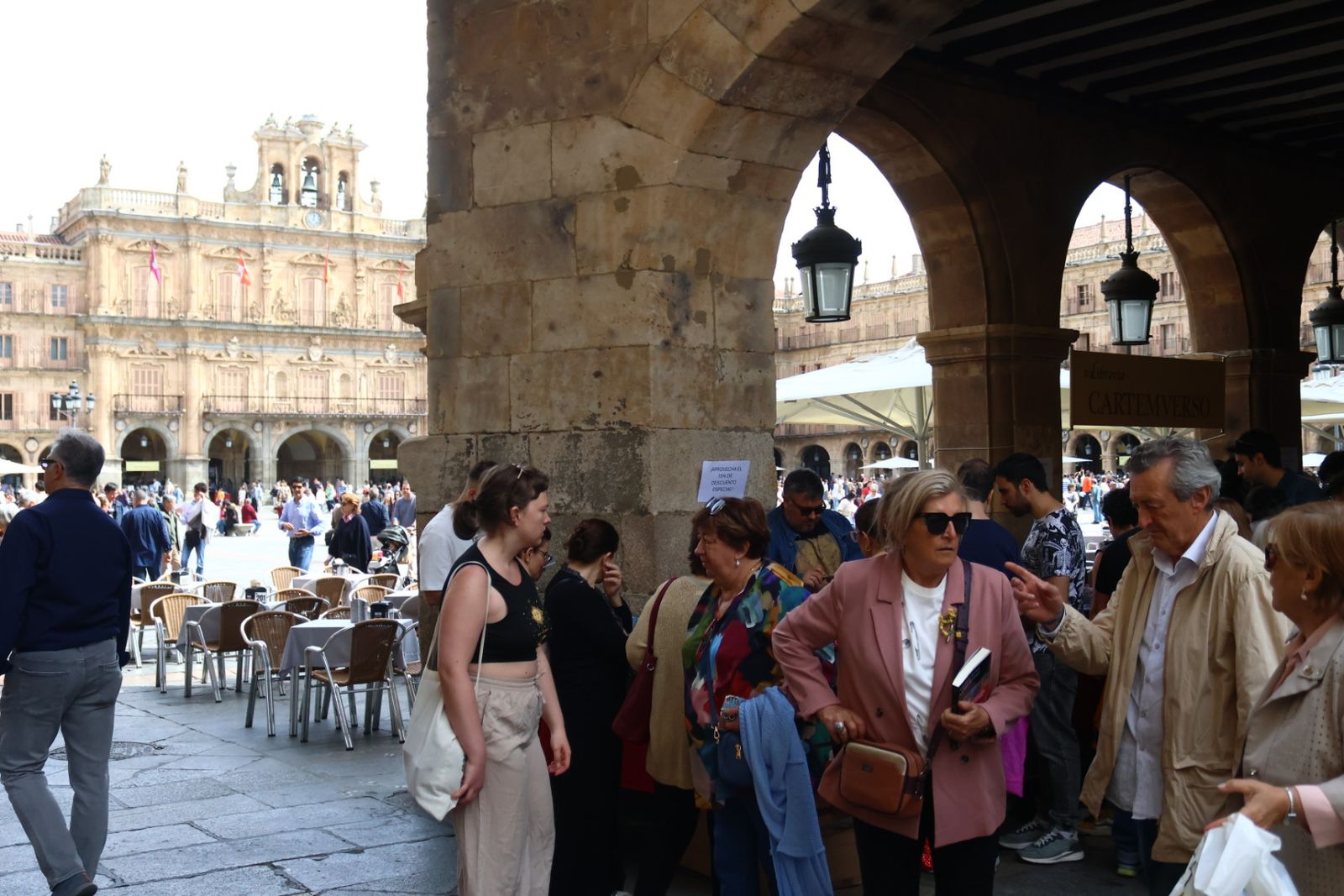 Día del Libro en la Plaza Mayor de Salamanca
