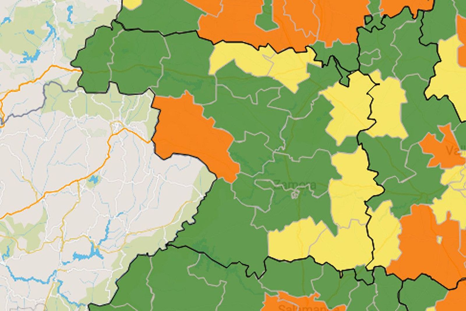 Mapa del coronavirus en Zamora: Benavente y Zamora capital registran aumento de casos