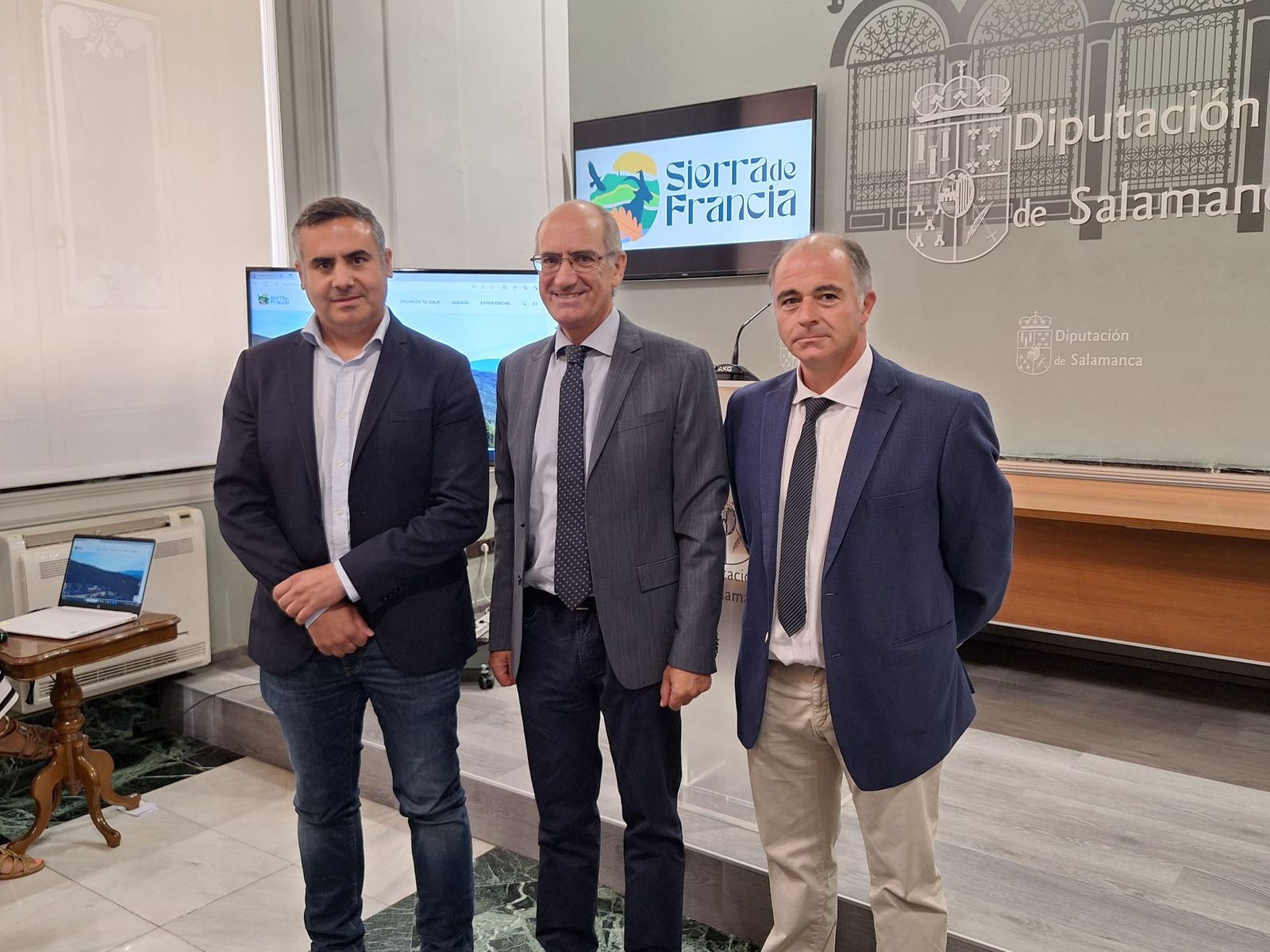 Antonio Labrador, Javier Iglesias y Juan Carlos Zaballos