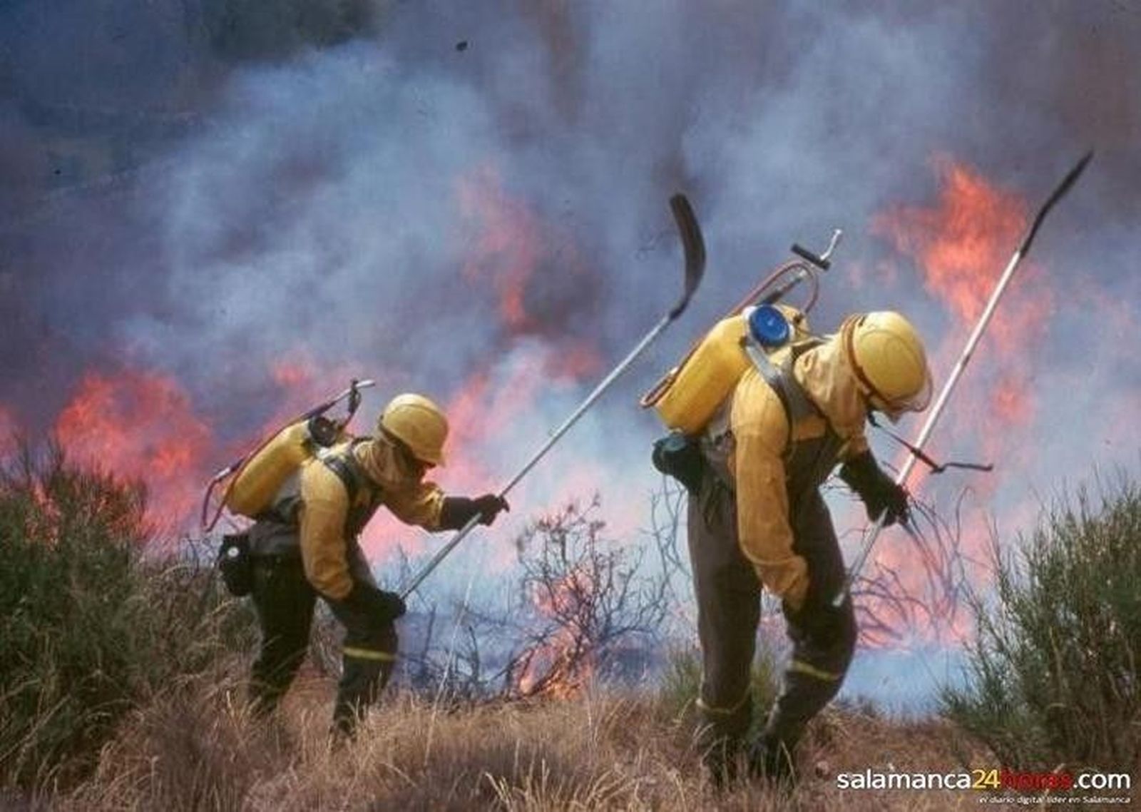 Incendio. Foto de archivo
