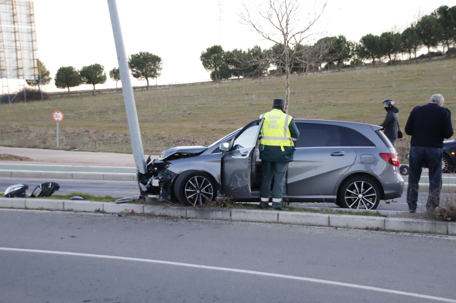 Accidente en la avenida del Río Tormes