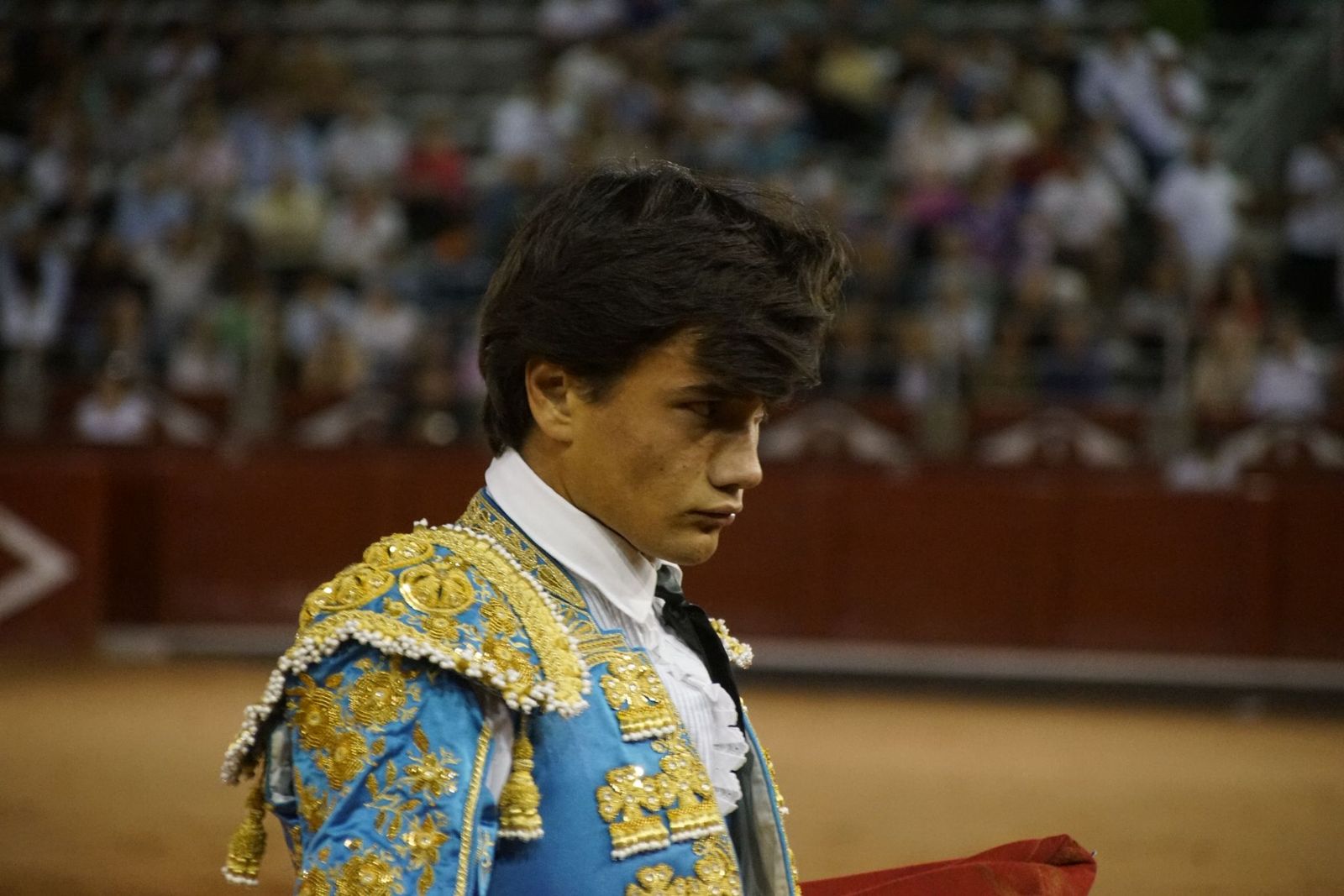 Clase práctica con alumnos de la Escuela de Tauromaquia de Salamanca (Diego Mateos, Noel García y Álvaro Rojo con erales de Esteban Isidro)