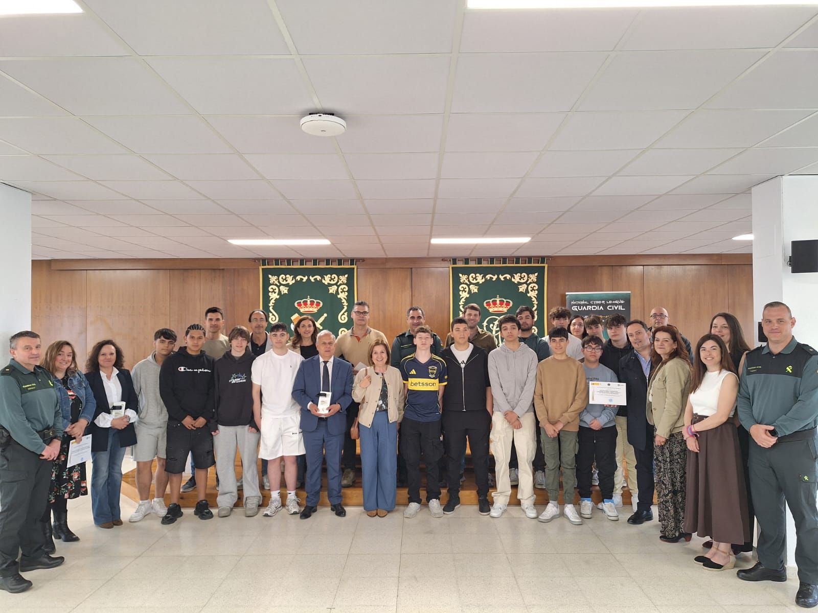 Entrega de premios de la VII edición Ciberliga de la Guardia Civil en Salamanca