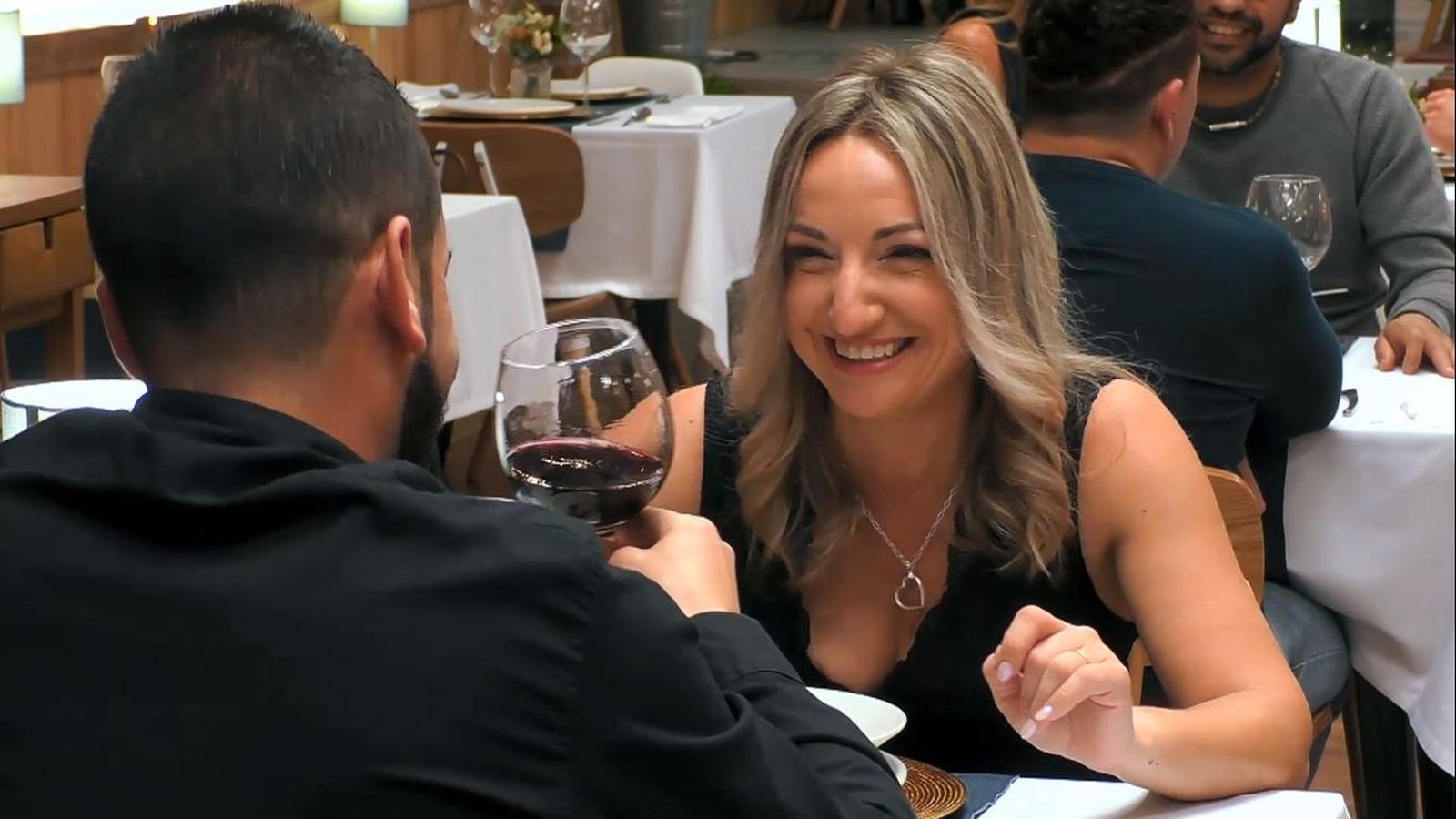 Marta y Argimiro en First Dates. Marta y Argimiro en First Dates.