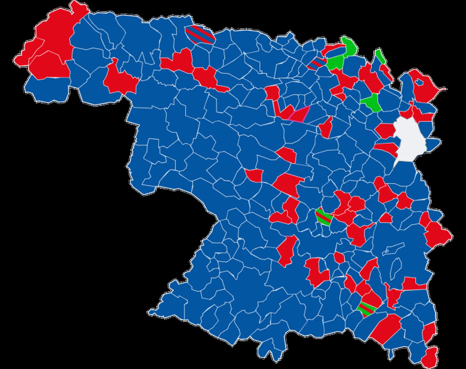El mapa de Zamora tras las elecciones del 15M