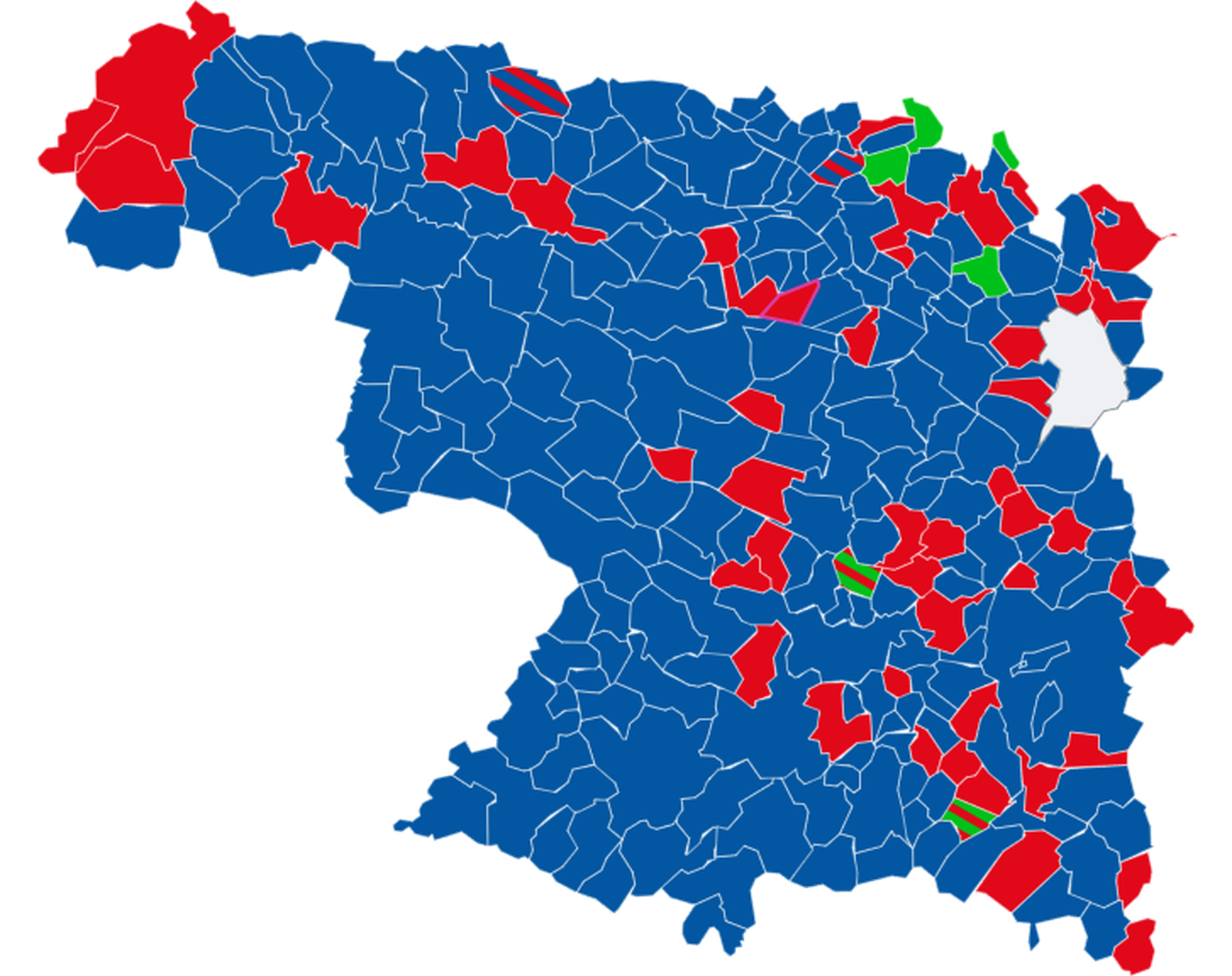 El mapa de Zamora tras las elecciones del 15M