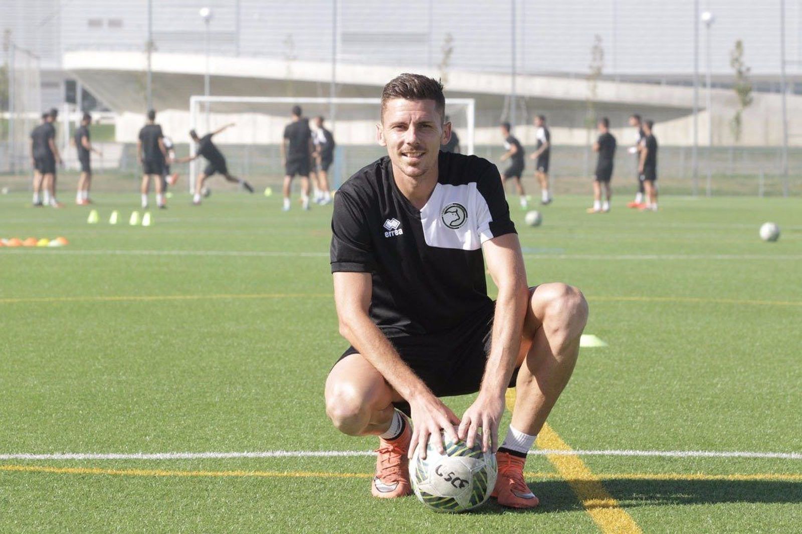 Primer entrenamiento de Eslava con Unionistas