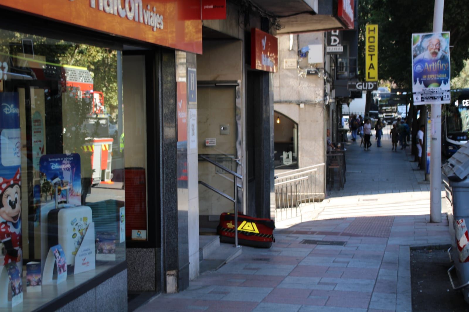 Despligue de los bomberos por una mala combustión en una caldera en Salamanca