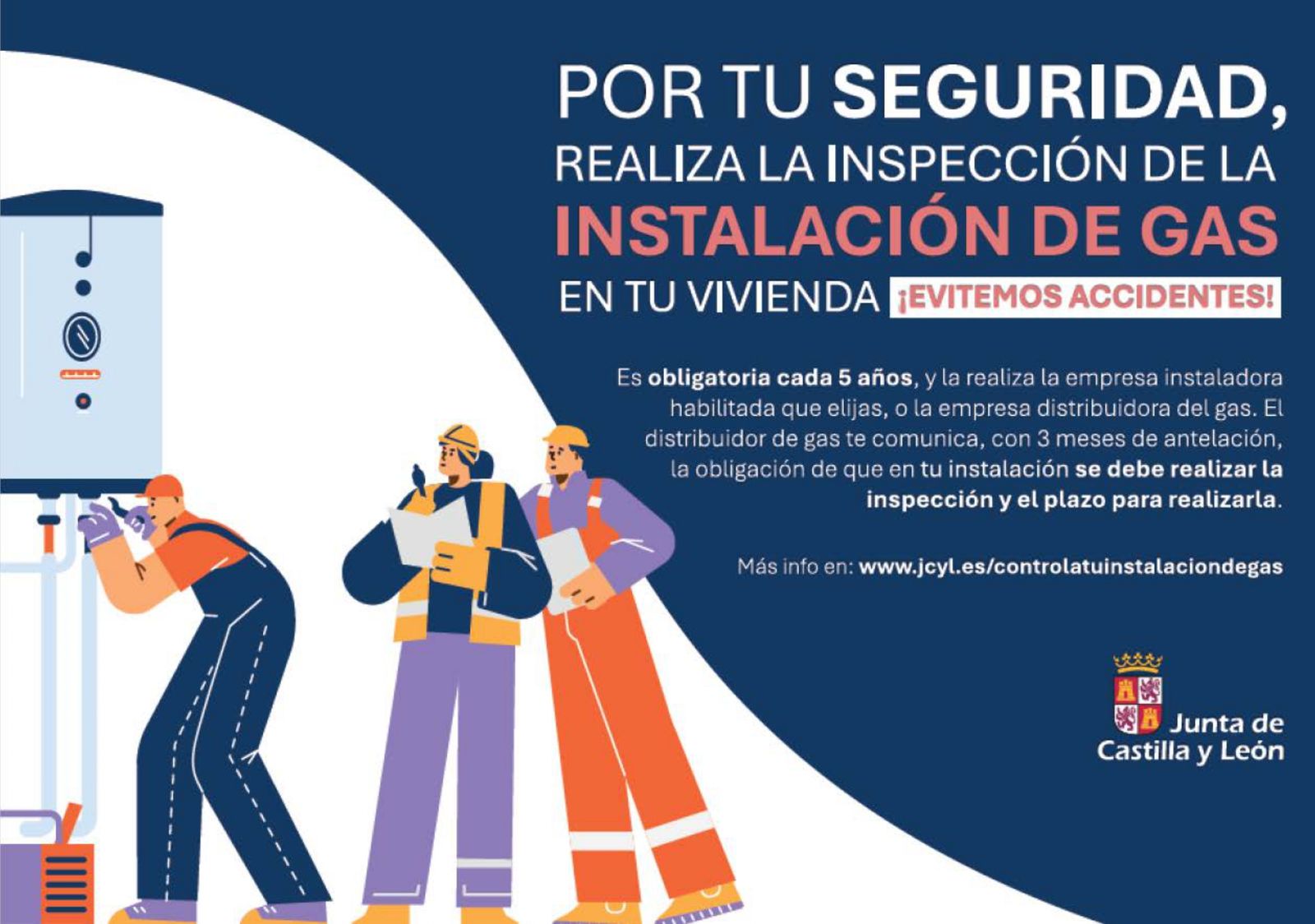 La Junta recuerda la obligatoriedad de revisar la instalación de gas de las viviendas