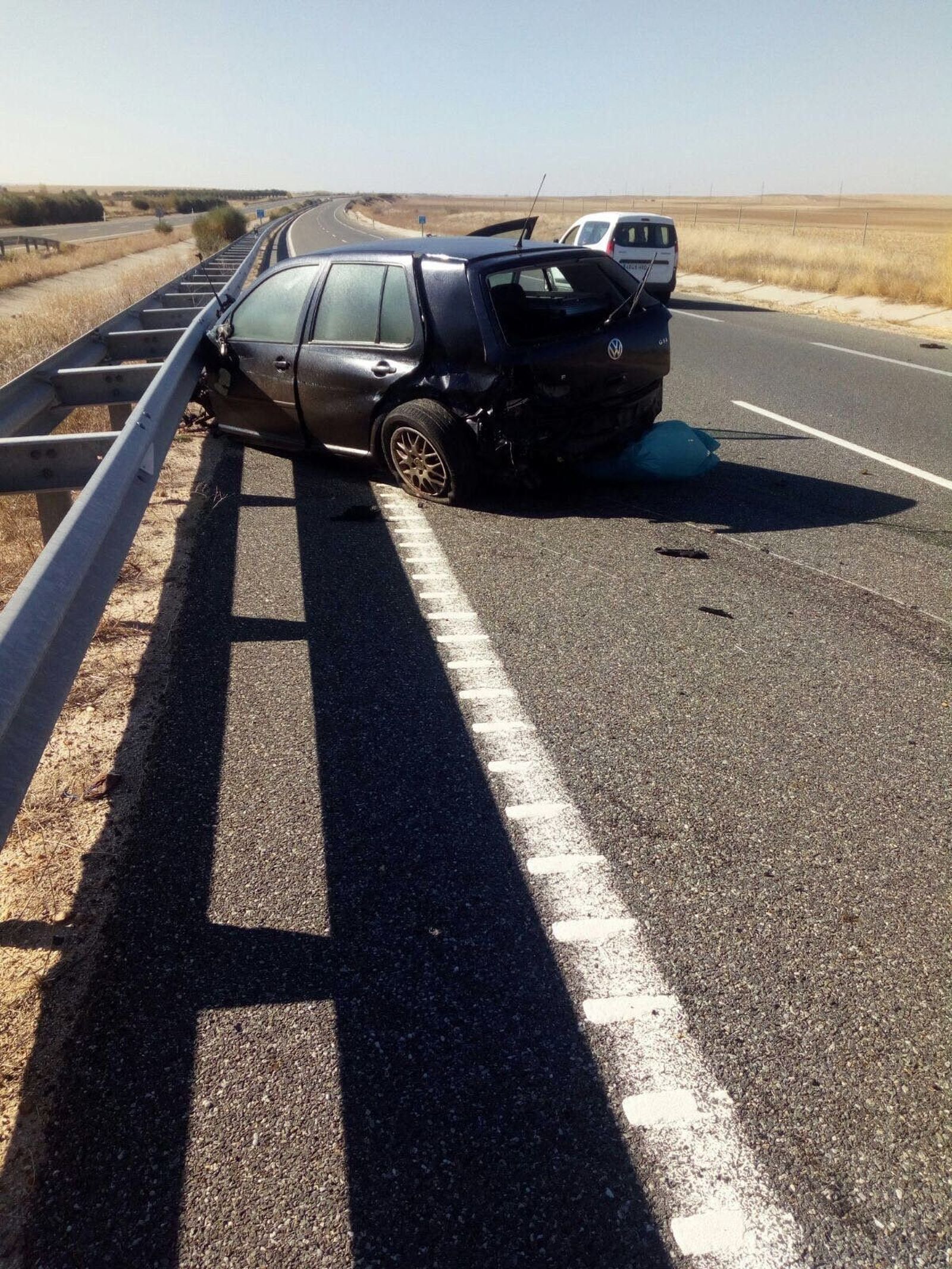 Accidente en la A-50, en Villar de Gallimazo
