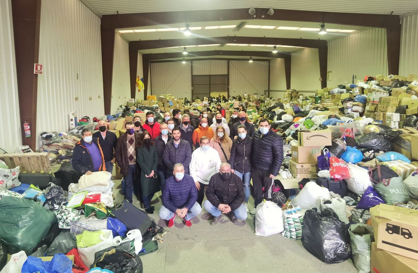 Recogida de material para Ucrania de las cofradías de Salamanca | FOTO JUNTA DE SEMANA SANTA