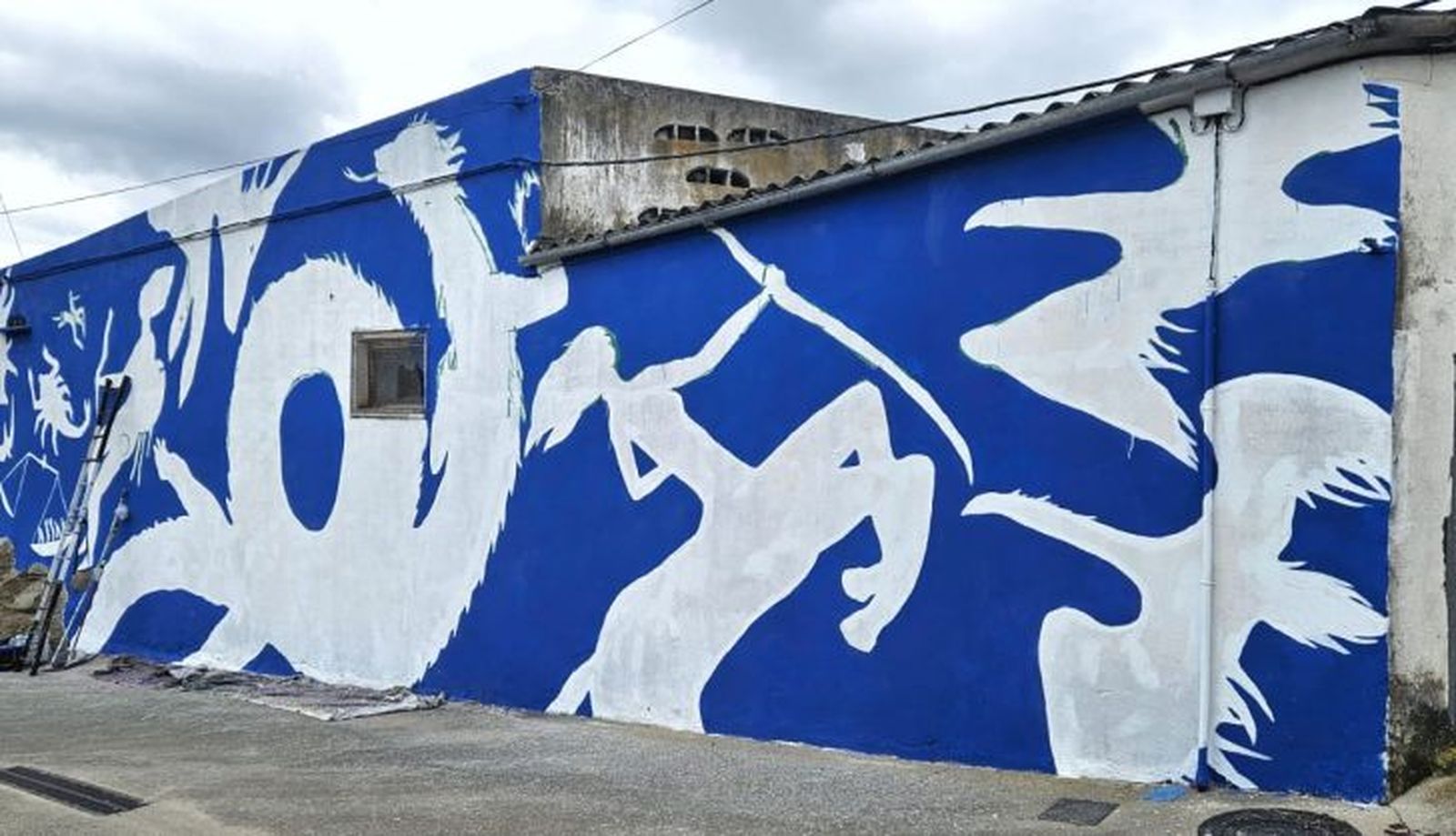 Juzbado, mural de David de la Mano