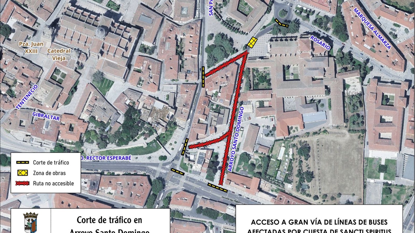 Corte de tráfico Arroyo de Santo Domingo