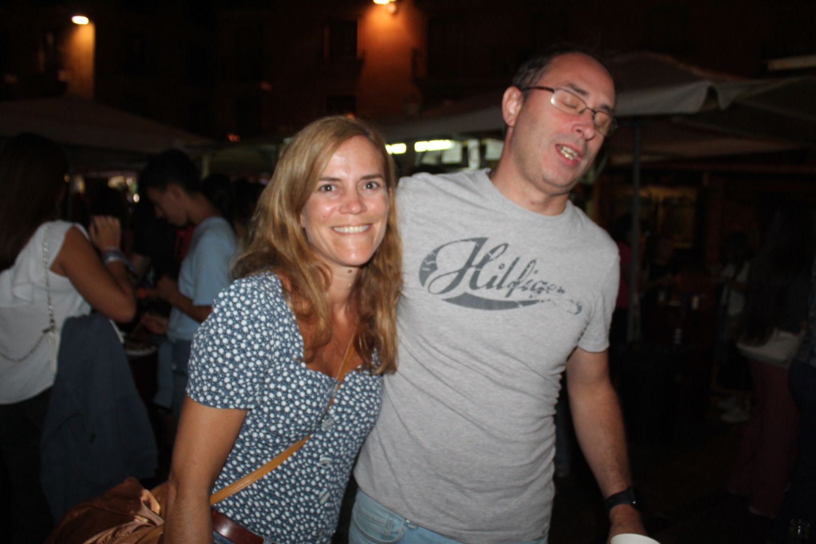 Ambiente en la Feria de Día en la tarde de este