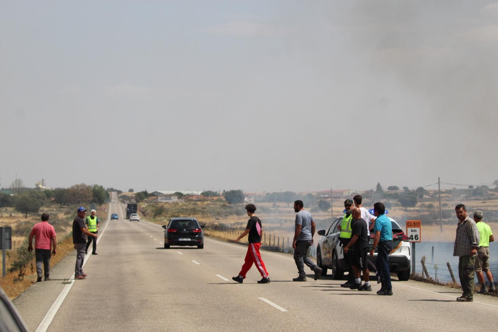 Así han quedado las zonas quemadas durante el incendio de Cipérez