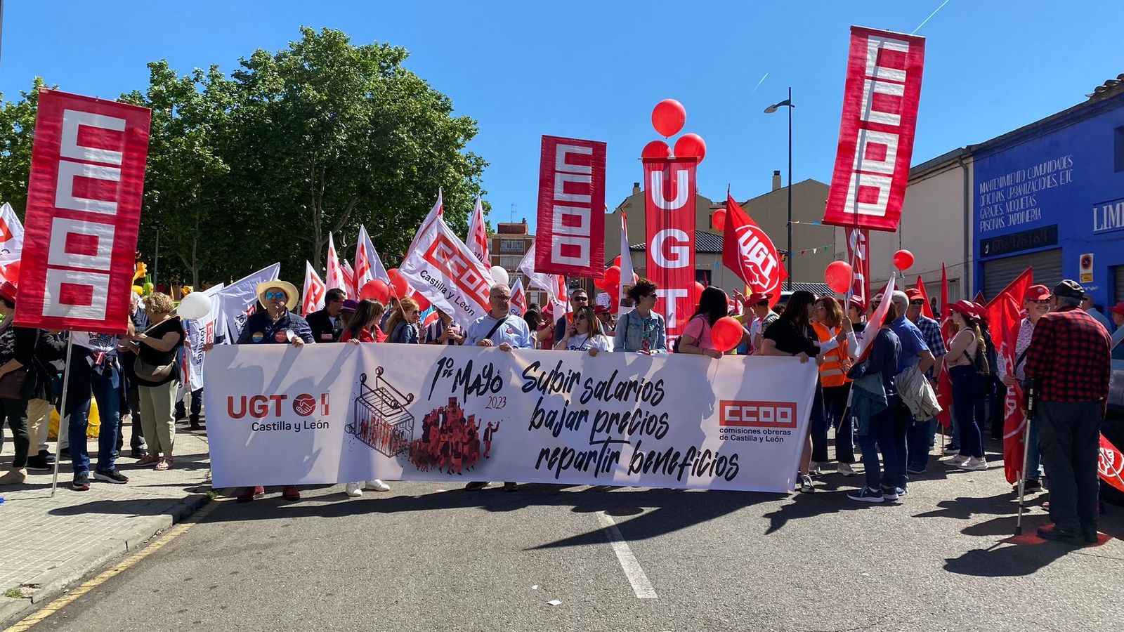 Manifestación del Primero de Mayo en Zamora