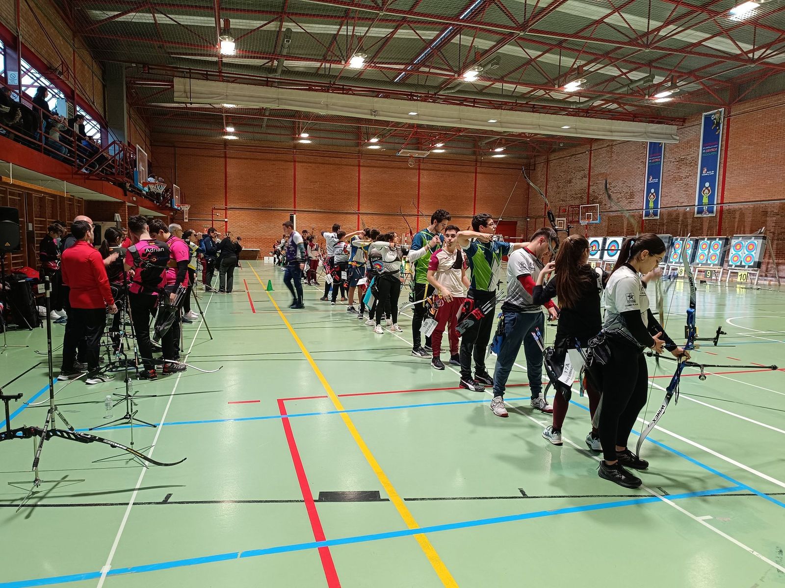 Aspecto de la línea de tiro de menores