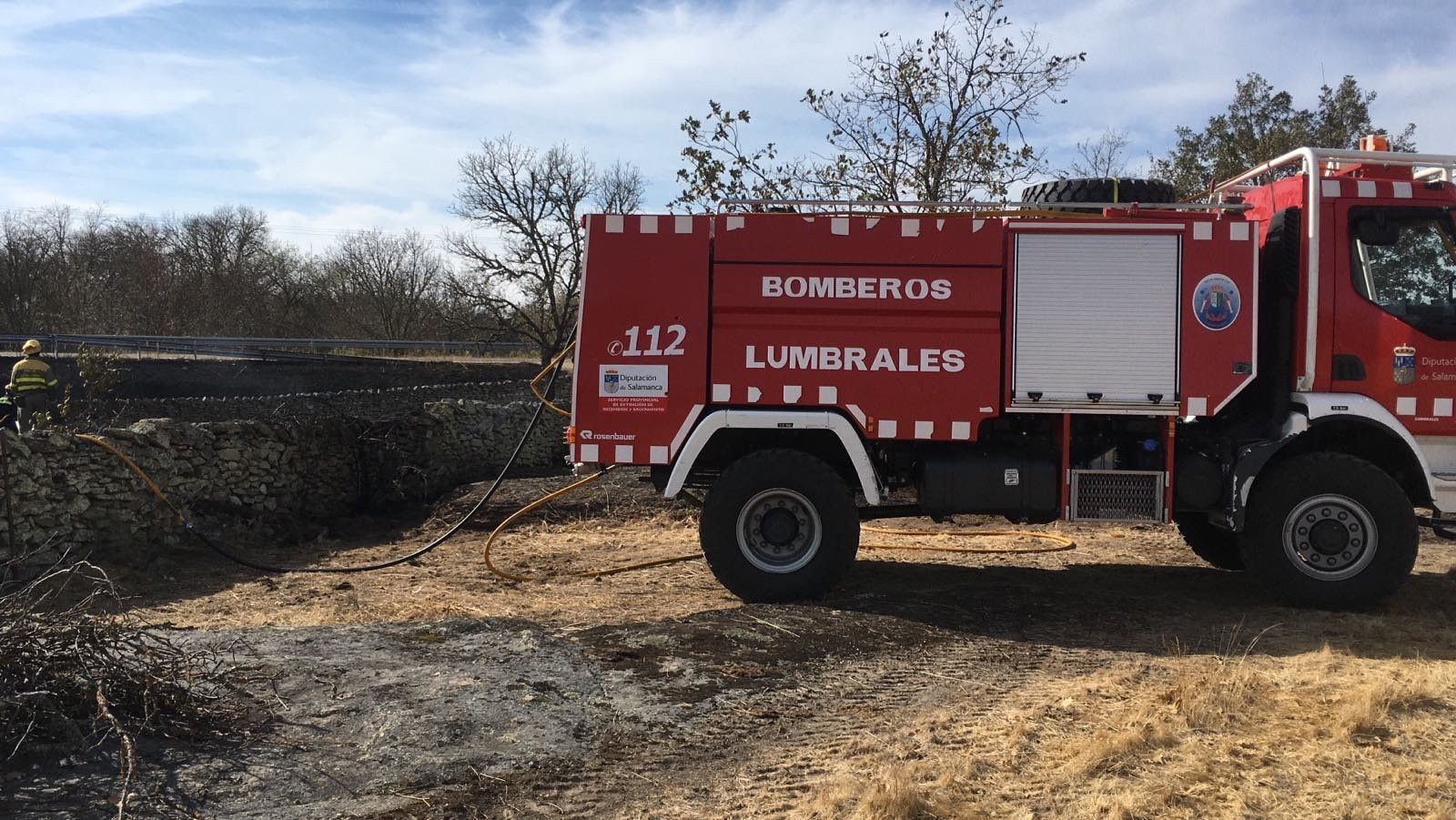Incendio de pasto y maleza