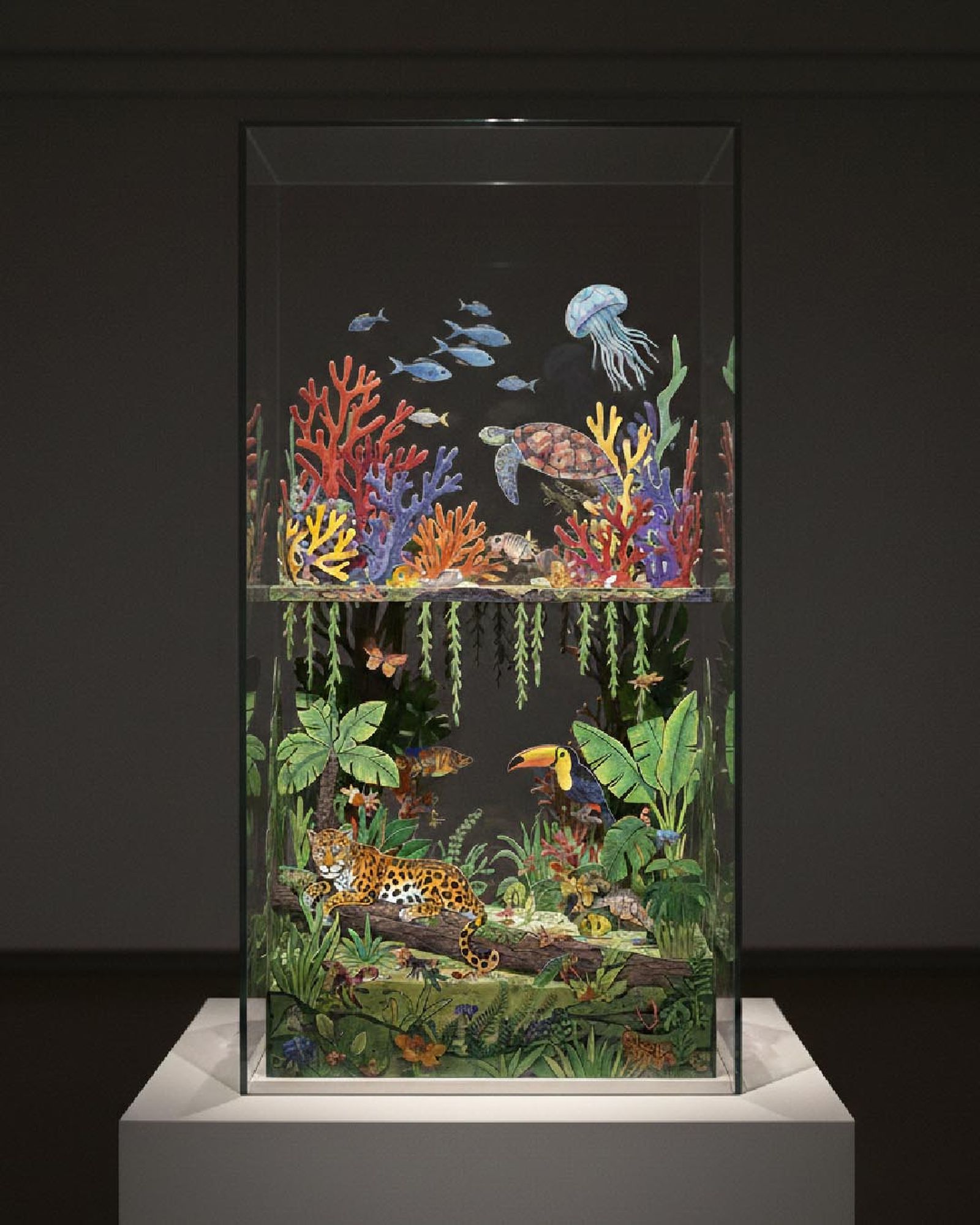 Muestra del taller infantil 'Paisaje recuperado' en el DA2