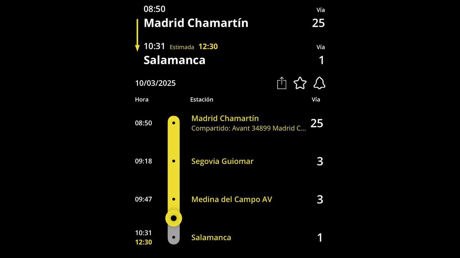 Segunda incidencia en Renfe este lunes: dos horas de retraso en el tren de Chamartín-Salamanca