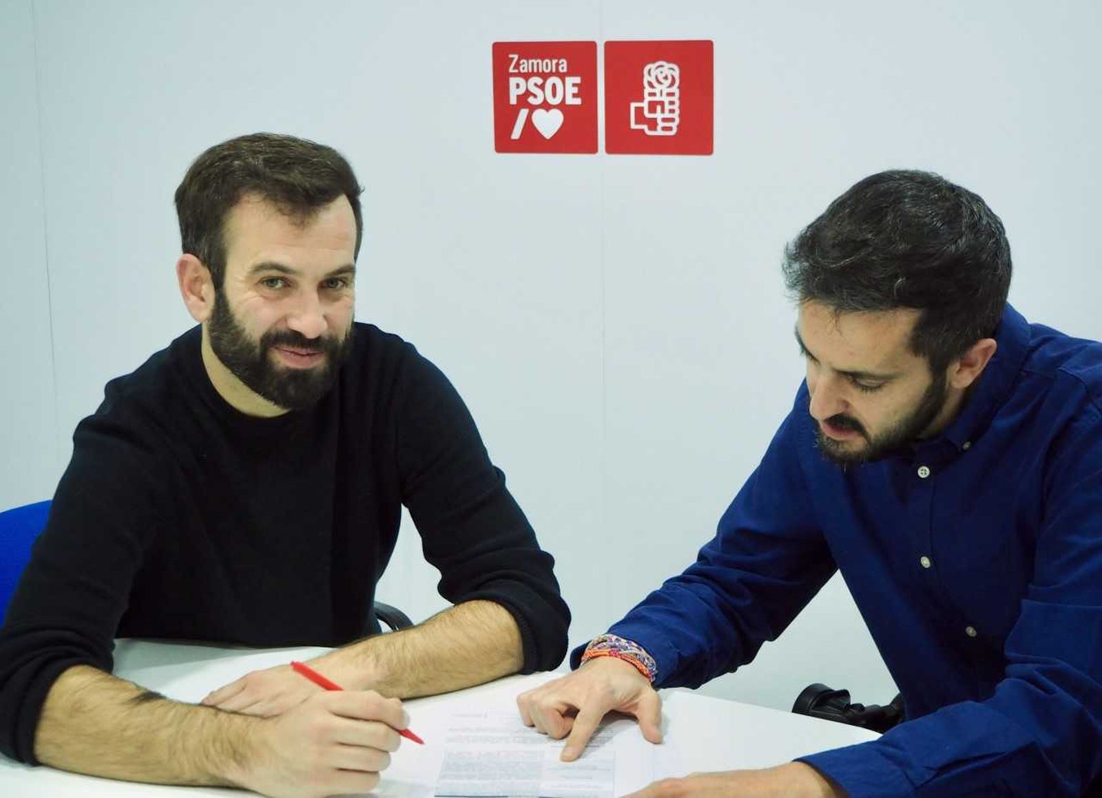 David Gago, Secretario General PSOE Zamora Ciudad y candidato a la Alcaldía y Javier García, Secretario de Desarrollo Económico, Cultura, Patrimonio y Turismo y candidato Nº5 al Ayto. de Zamora.