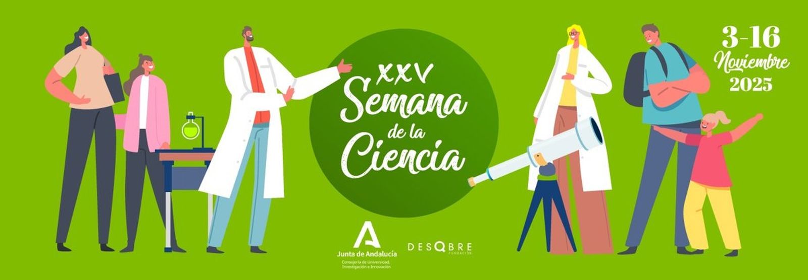 Cartel de la XXV edición de la Semana de la Ciencia y la Innovación