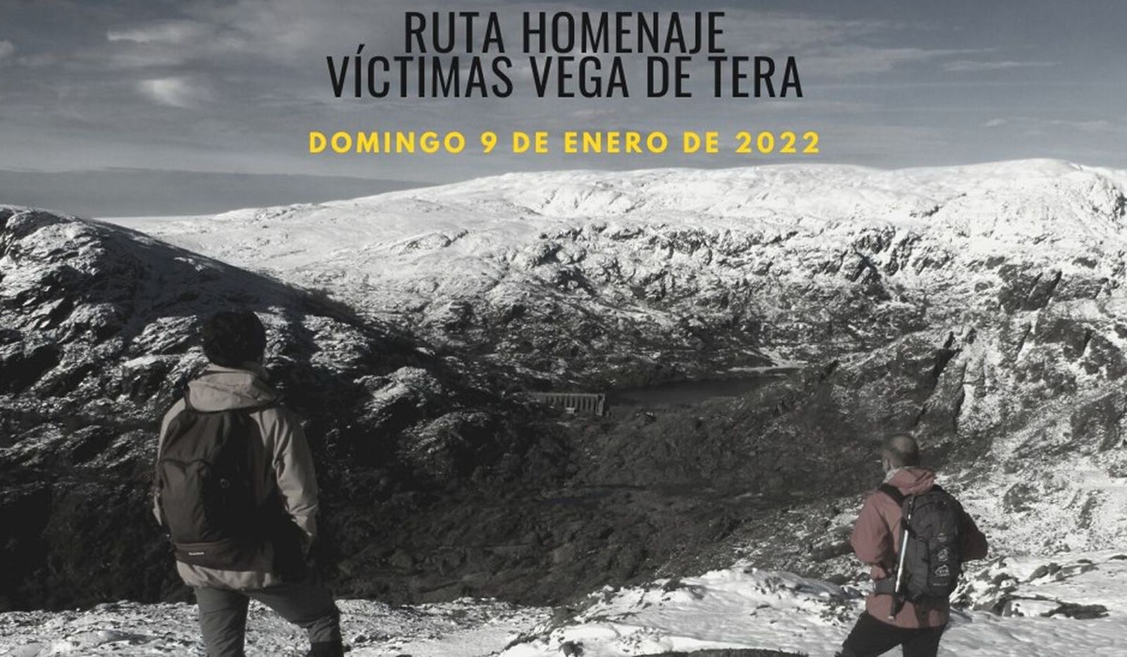 Cartel de la ruta homenaje
