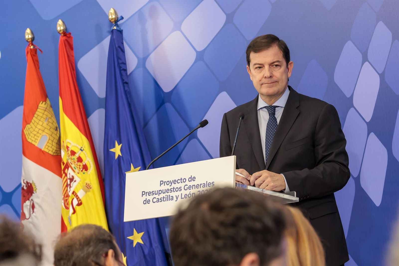 Mañueco en la presentación del proyecto de presupuestos de la Comunidad para el año 2026
