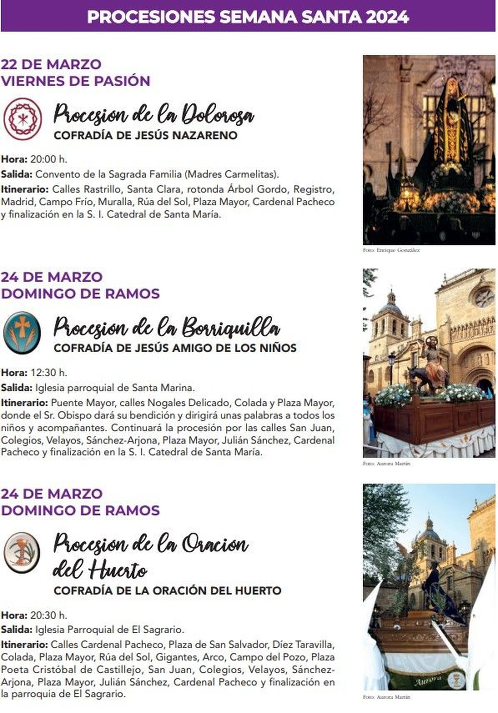 Procesiones Semana Santa Ciudad Rodrigo 