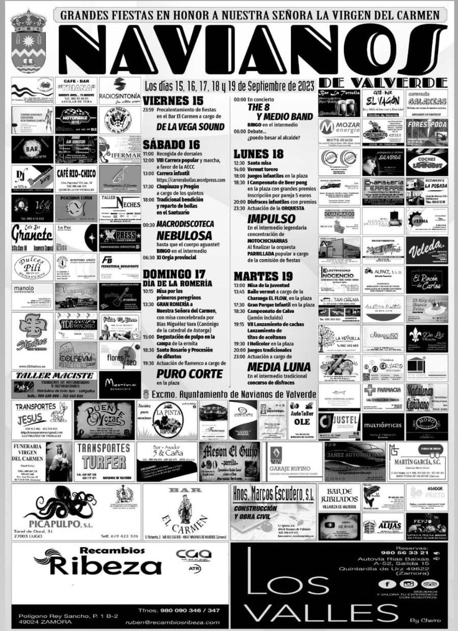 Cartel de fiestas de Navianos de Valverde