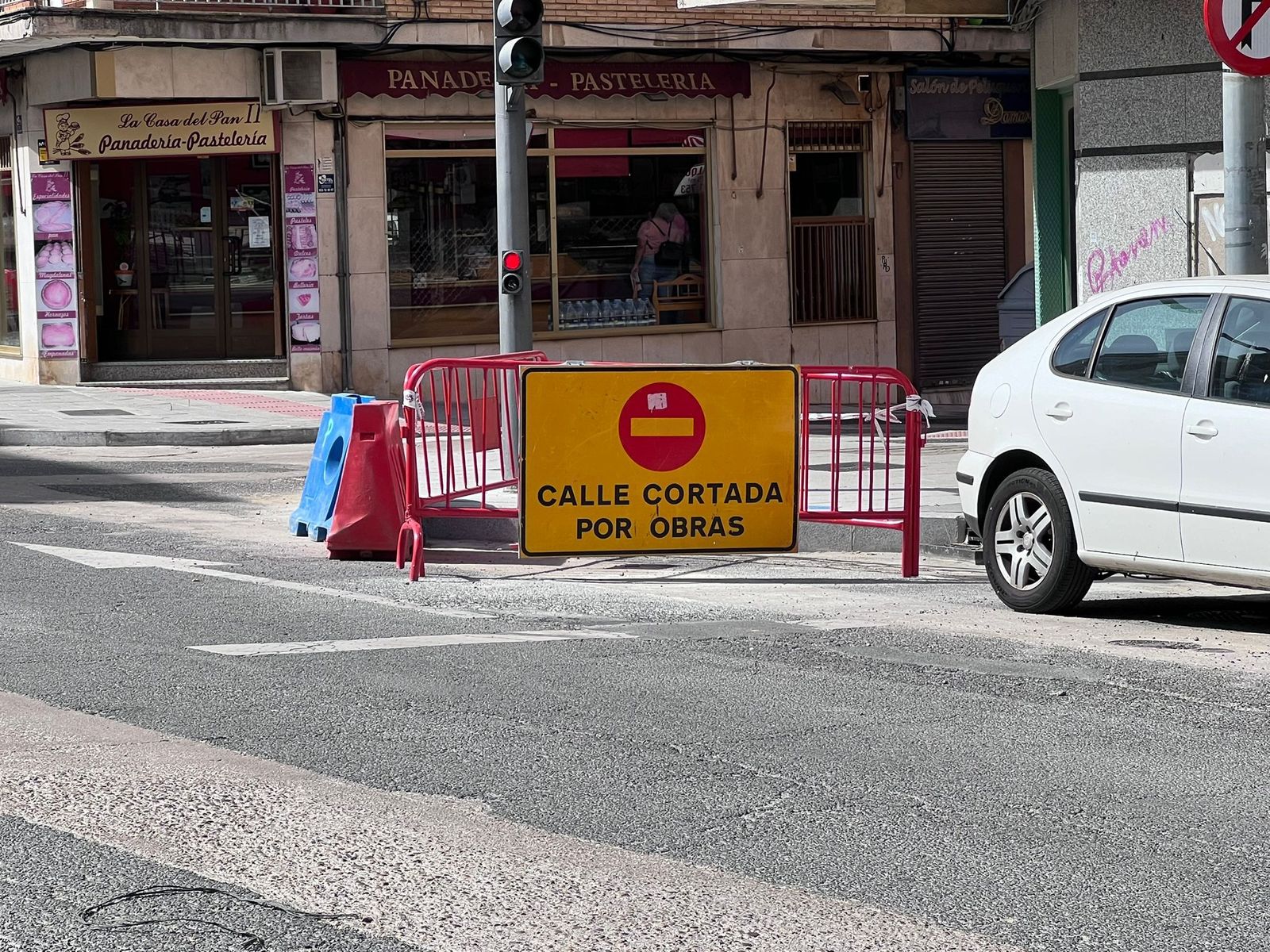 Cortes de tráfico en la carretera de Ledesma