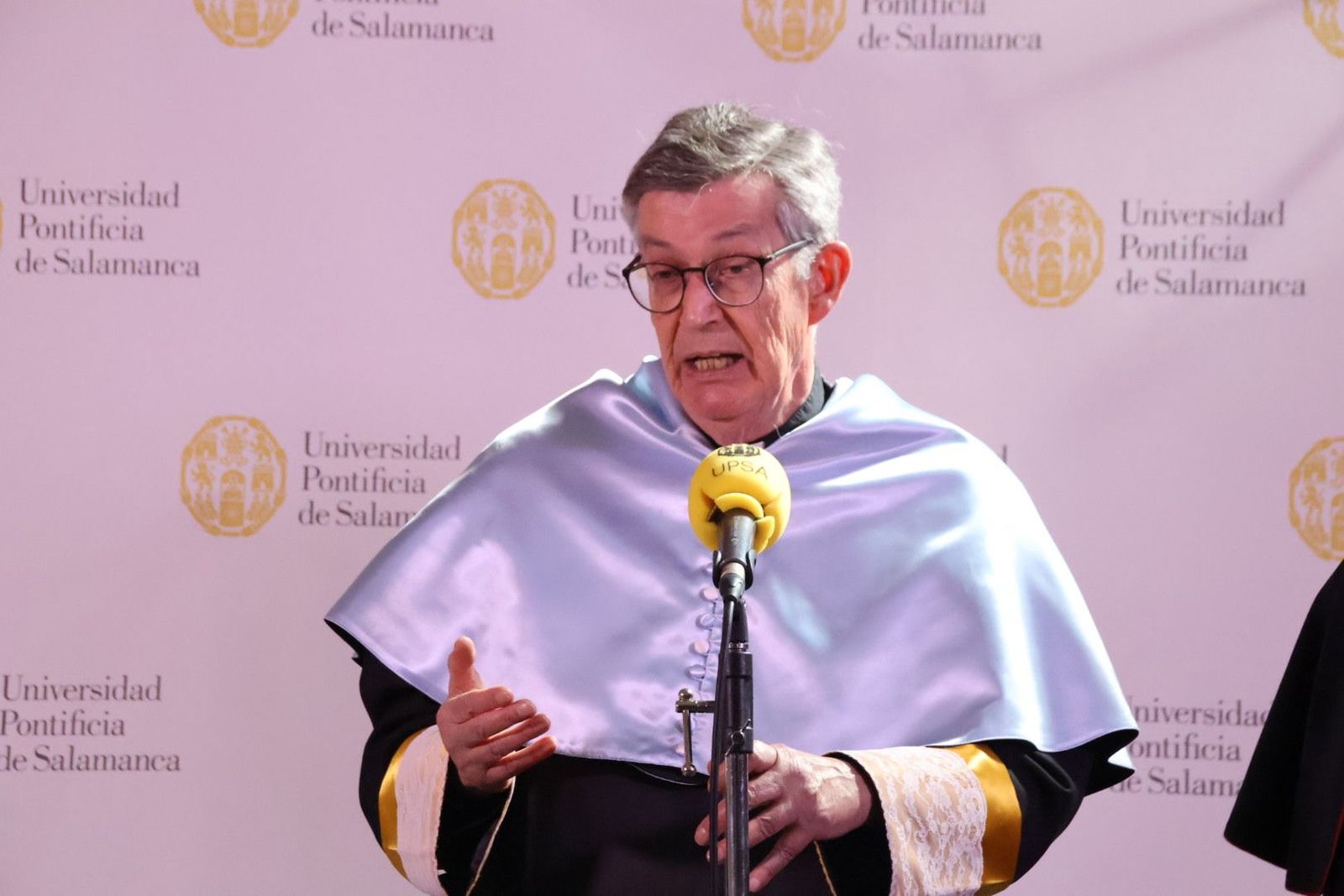 Toma de posesión del Excmo. Prof. D. Santiago García-Jalón de la Lama como nuevo rector de la Universidad Pontificia de Salamanca