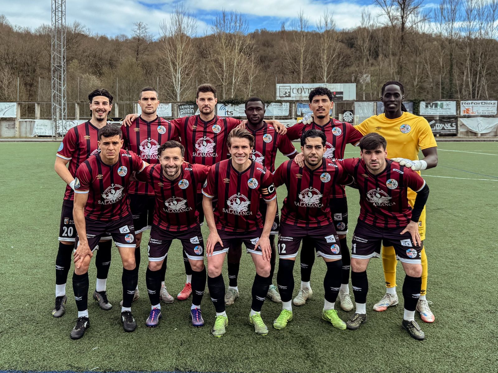 Once titular del Salamanca CF UDS ante la SD Sarriana