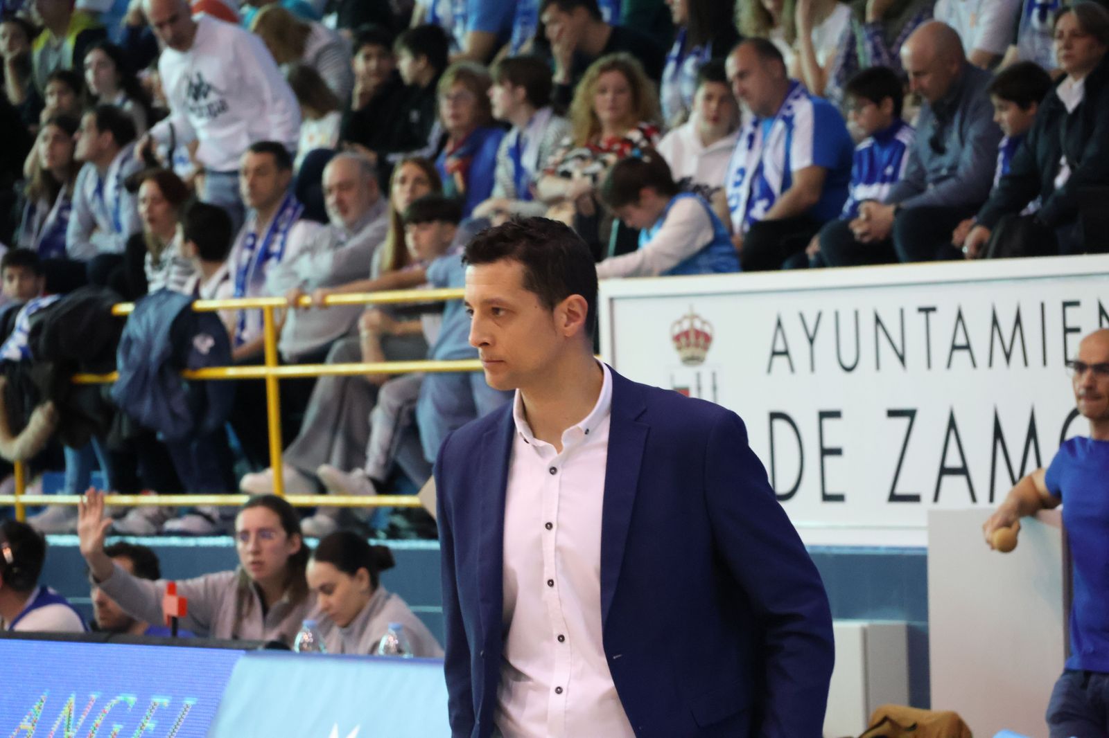 Saulo Hernández durante un partido en el Ángel Nieto Saulo Hernández durante un partido en el Ángel Nieto