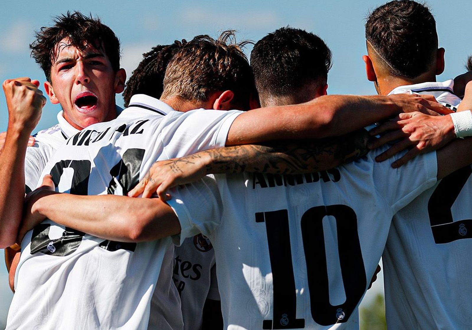 Los jugadores del Castilla celebran un gol | FOTO REAL MADRID