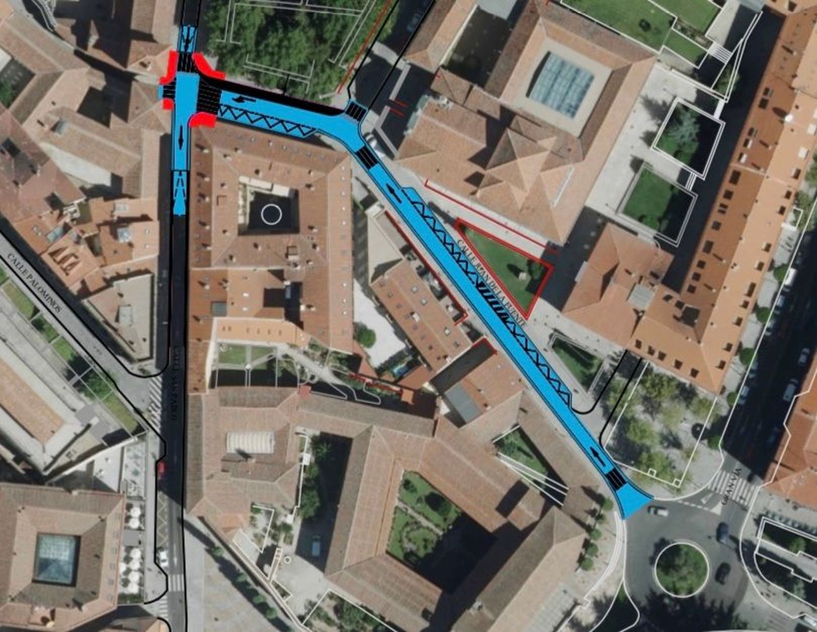 Obras en la calle Juan de la Fuente