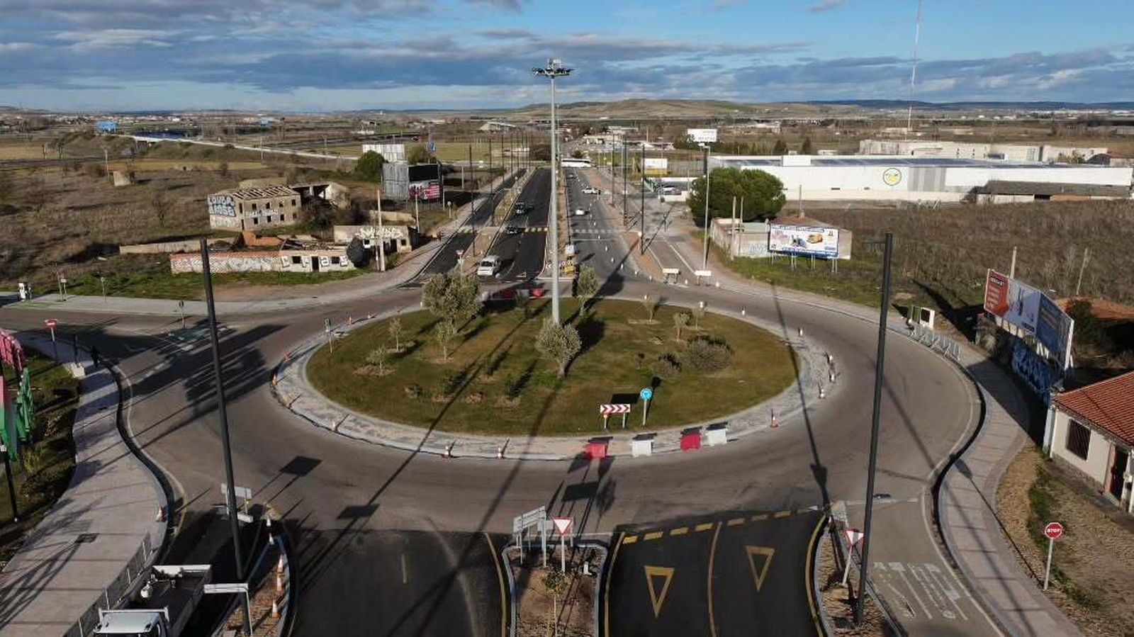 Obras en las travesías