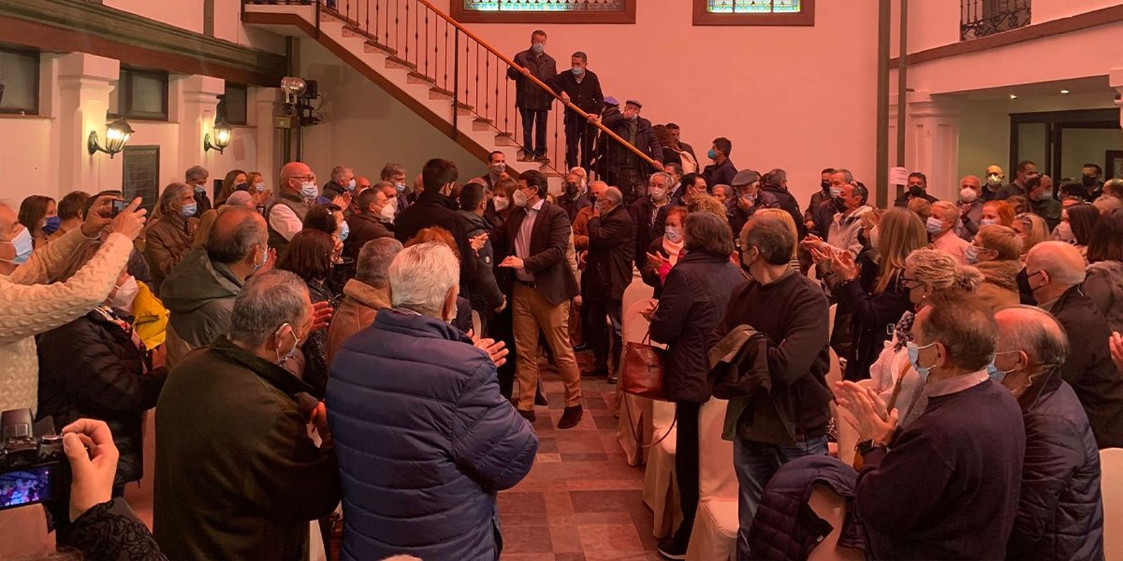 Alfonso Fernández Mañueco en el mitin de PP en la comarca